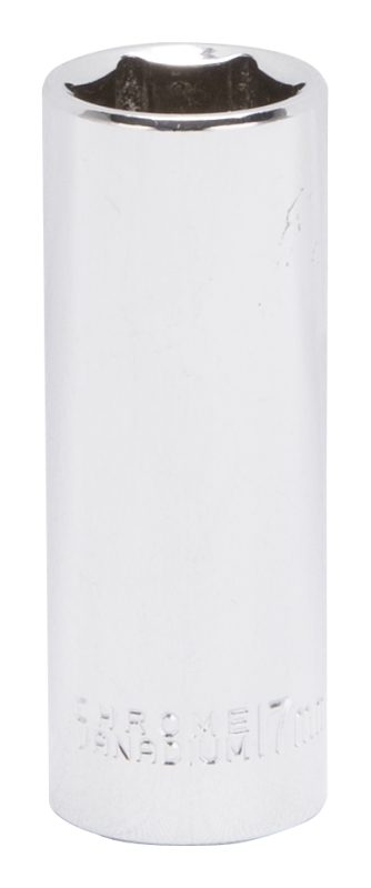 MT6507164 Drive Socket, 17 mm Socket, 3/8 in Drive, 6-Point, Chrome Vanadium Steel, Chrome